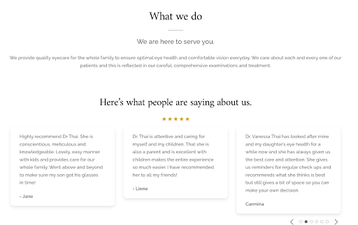 Websites for Optometrists