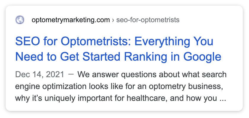 SEO for Optometrists: Everything You Need to Get Started Ranking in Google
